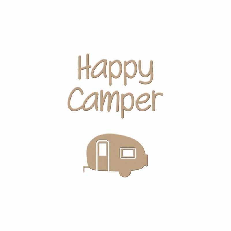 Spellbinders Happy Camper Hot Foil Plate